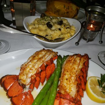 Ocean Prime - Twin lobster tails w/ black truffle mac & cheese - Seafood Near Me - New York, New York Ocean Prime - Twin lobster tails w/ black truffle mac & cheese - Seafood Near Me - New York, New York