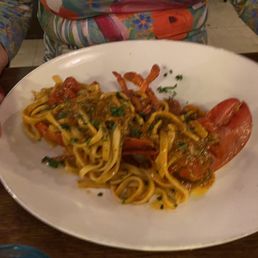 Lobster pasta dish Lobster pasta dish