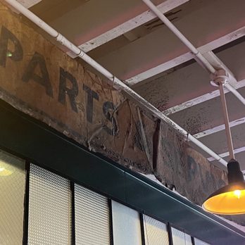 Camacho Garage - A little bit of dust in the ceiling. Make sure don't seat over there - Mexican Near Me - New Haven, Connecticut