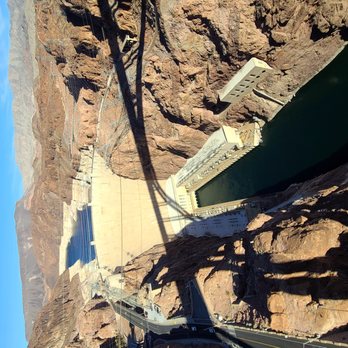Comedy on Deck Grand Canyon and Hoover Dam Tours - The dam from the bridge walkway - Bus Tours Near Me - Las Vegas, Nevada
