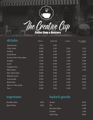 Menu photo 2 The Creative Cup Ridgway, PA Menu photo 2 The Creative Cup Ridgway, PA