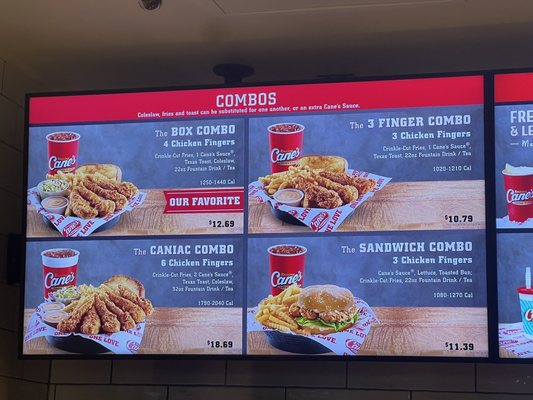 Menu photo 1 Raising Cane's Chicken Fingers Boston, MA Menu photo 1 Raising Cane's Chicken Fingers Boston, MA