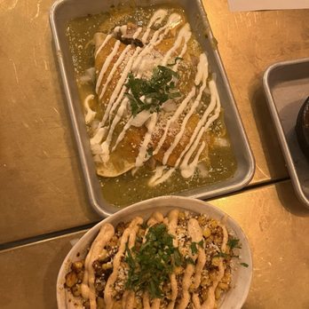 Elephant And The Dove - Chicken enchilada and street corn - Mexican Near Me - Skaneateles, New York