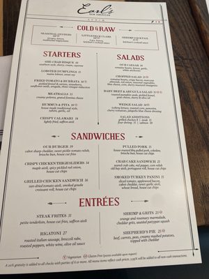 Menu photo 4 Earl's New American New Hope, PA Menu photo 4 Earl's New American New Hope, PA