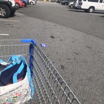 Walmart - Discarded gloves among Walmart parking lot.  You can find this every few feet while walking to/from store Disgusting, actually.  Masks too - Department Stores Near Me - Mohegan Lake, New York