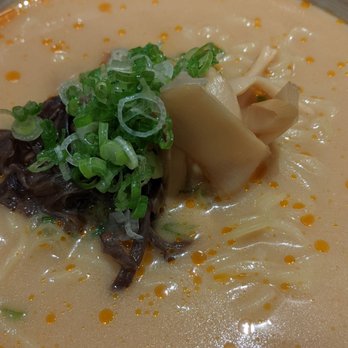 Ramen Isshin - Close up of the vegetarian spicy miso - Ramen Near Me - Toronto, Ontario Ramen Isshin - Close up of the vegetarian spicy miso - Ramen Near Me - Toronto, Ontario