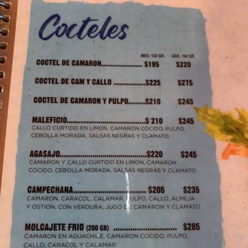 Mariscos Galaviz - Menu - Seafood Near Me - Hermosillo, SON
