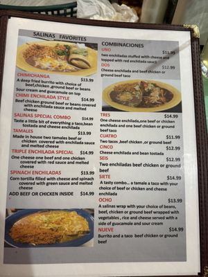 Menu photo 4 Salina's Mexican Restaurant Chesterfield, MO Menu photo 4 Salina's Mexican Restaurant Chesterfield, MO