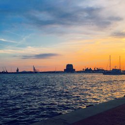 Baltimore is so pretty! Catch great sunsets from here