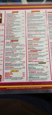 Menu photo 2 El Palacio Warren, AR Menu photo 2 El Palacio Warren, AR