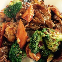 China One - Triple in garlic sauce close up. Yum!!!!