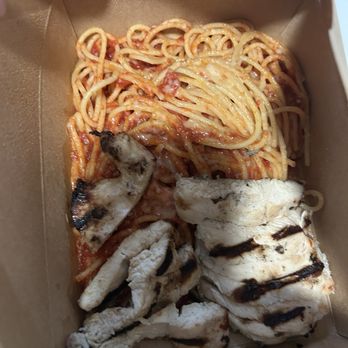 Pitfire Pizza - SPAGHETTI MARINARA with grilled chicken - Pizza Near Me - Costa Mesa, California