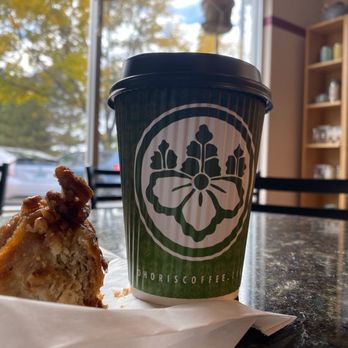 Ohori's Coffee Roasters - Cappuccino and a pecan roll! So good! - Coffee Roasteries Near Me - Santa Fe, New Mexico