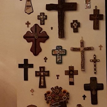 D' La Santa - Wall art of assorted crosses (2/1/18) - Mexican Near Me - Seattle, Washington