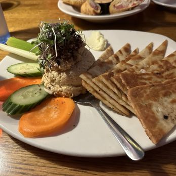 Barley's Brewing Company - Hummus plate with cauliflower pita. Very good - Pubs Near Me - Columbus, Ohio