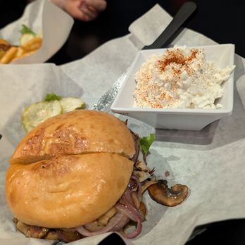Blue Ox Tavern - Mushroom & Onion Burger - American Near Me - Las Vegas, Nevada Blue Ox Tavern - Mushroom & Onion Burger - American Near Me - Las Vegas, Nevada