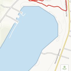 Johnson Field Preserve and Mackerel Cove - Distance, elevation, and approximate moving time.