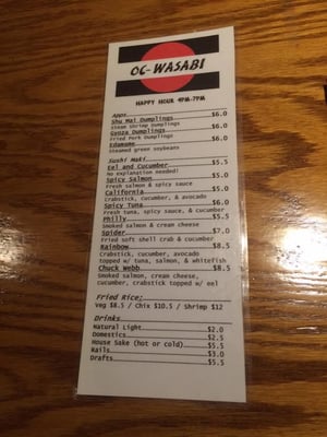Menu photo 8 OC Wasabi Ocean City, MD