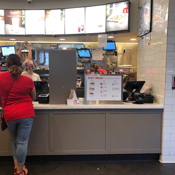 Chick-fil-A - ows a woman ordering food at a fast food restaurant - Salad Near Me - Freehold, New Jersey
