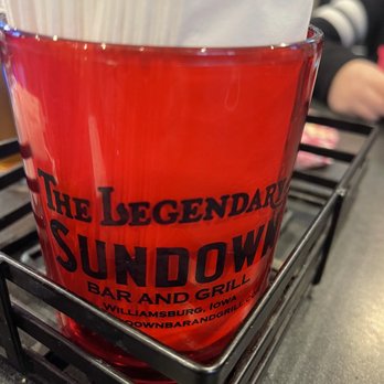 Sundown Bar and Grill - a red drink in a glass - Bars Near Me - Williamsburg, Iowa