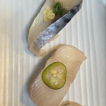 Bamboo Sushi - Saba Nigiri Cured Mackerel - Sushi Bars Near Me - Bend, Oregon Bamboo Sushi - Saba Nigiri Cured Mackerel - Sushi Bars Near Me - Bend, Oregon