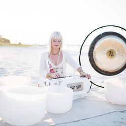 Navarre Beach Yoga Studio - Soundbath and Beach Yoga a pair made in heaven.