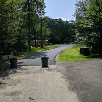 Diamond Paving - a paved driveway leading to a picnic area - General Contractors Near Me - Seabrook, New Hampshire