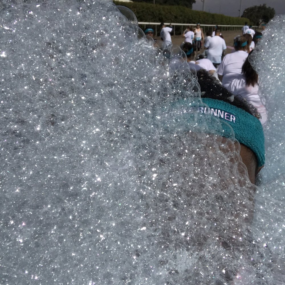 Bubble Run - I think this is the blue bubbles. It's a very light blue. - Races & Competitions Near Me - Pomona, California