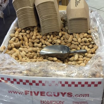 Five Guys - Free peanuts while you wait - Burgers Near Me - Austin, Texas Five Guys - Free peanuts while you wait - Burgers Near Me - Austin, Texas