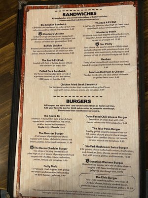 Menu photo 2 The Junction On Route 36 Gatesville, TX Menu photo 2 The Junction On Route 36 Gatesville, TX