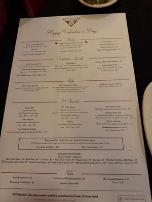 Menu photo 1 Steak 38 Cherry Hill, NJ Menu photo 1 Steak 38 Cherry Hill, NJ