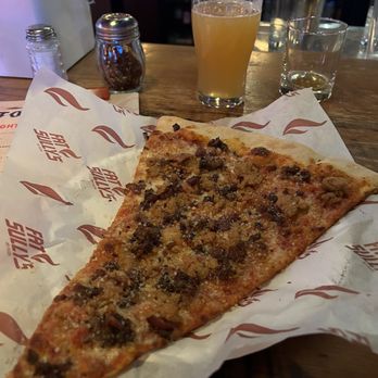Fat Sully's NY Pizza - Broadway - Bacon and sausage pizza - Pizza Near Me - Denver, Colorado Fat Sully's NY Pizza - Broadway - Bacon and sausage pizza - Pizza Near Me - Denver, Colorado