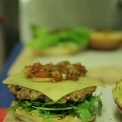 Uptown Burger Co - Our homemade mix bean burger for our vegetarian and vegan friends