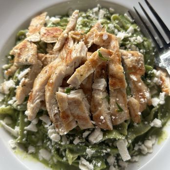 Lava Rock Kitchen - Pesto with spinach fettuccine and grilled chicken - Steakhouses Near Me - The Bronx, New York