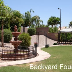 Villa Serene Assisted Living Home - Backyard at Villa Serene Dreaming Summit in Litchfield Park