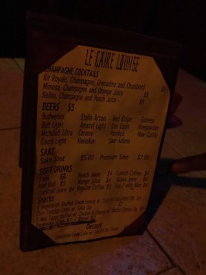 Menu photo 4 Le Caire Lounge Williston Park, NY