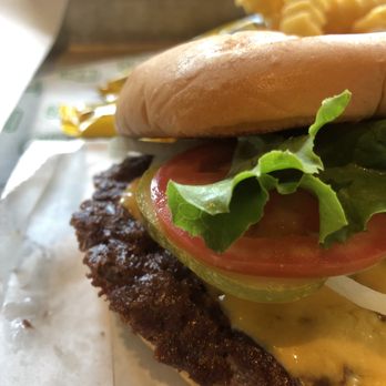Shake Shack Downtown Brooklyn - Crispy crust on burger - Burgers Near Me - Brooklyn, New York Shake Shack Downtown Brooklyn - Crispy crust on burger - Burgers Near Me - Brooklyn, New York