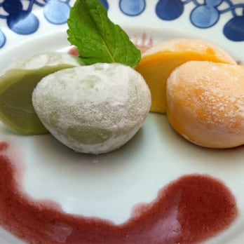 Takao - Mochi ice cream. Green tea and mango - Sushi Bars Near Me - Los Angeles, California Takao - Mochi ice cream. Green tea and mango - Sushi Bars Near Me - Los Angeles, California