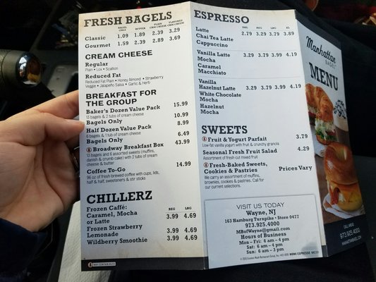 Menu photo 2 Manhattan Bagel Wayne, NJ Menu photo 2 Manhattan Bagel Wayne, NJ