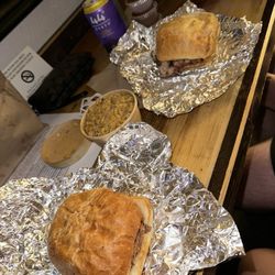 Follow Yer Nose Smoke Wagon - Pulled pork sandwiches & cheesy corn
