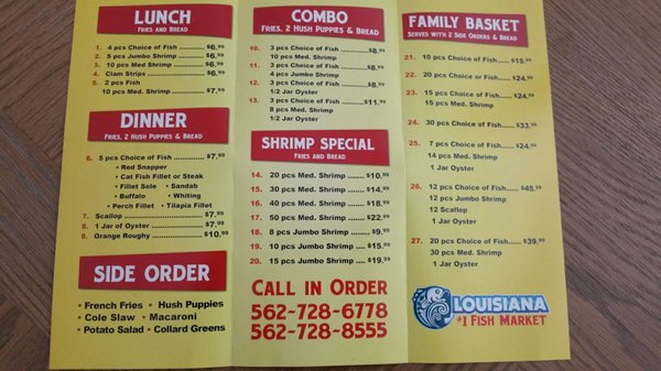 Menu photo 5 #1 Fish Market Long Beach, CA Menu photo 5 #1 Fish Market Long Beach, CA
