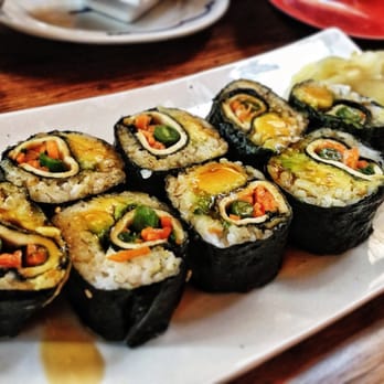 Pacific Catch - Sunset Sushi Roll - tempura sweet tofu, green bean, scallion, & carrot, wrapped with avocado, rice & nori; teriyaki sauce. - Seafood Near Me - San Francisco, California Pacific Catch - Sunset Sushi Roll - tempura sweet tofu, green bean, scallion, & carrot, wrapped with avocado, rice & nori; teriyaki sauce. - Seafood Near Me - San Francisco, California