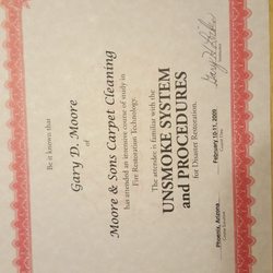 Certified in Fire and smoke restoration
