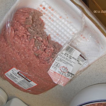 Costco - I bought this grind beef yesterday 11/28/2012. It is gray inside. What color have you used to make it pink? - Wholesale Stores Near Me - Kirkland, Washington Costco - I bought this grind beef yesterday 11/28/2012. It is gray inside. What color have you used to make it pink? - Wholesale Stores Near Me - Kirkland, Washington