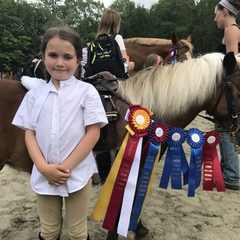 Hillside Stable - Peyton and her ribbons. Tammy, Kelly and Christy are amazing! - Horseback Riding Near Me - Glastonbury, Connecticut