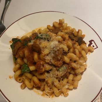 Piatti - Cavatappi, House-Made Italian Sausage, Spinach, Mushrooms, Roasted Tomatoes, Parmesan - Italian Near Me - La Jolla, California Piatti - Cavatappi, House-Made Italian Sausage, Spinach, Mushrooms, Roasted Tomatoes, Parmesan - Italian Near Me - La Jolla, California