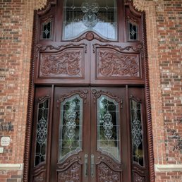 Exterior outside entrance of Fort Worth Door Refinishing Exterior outside entrance of Fort Worth Door Refinishing