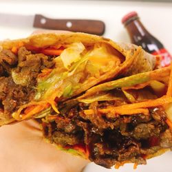 Korean BBQ wraps