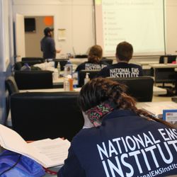 National EMS Institute - An EMT student in the 15 Day EMT Boot Camp Course.