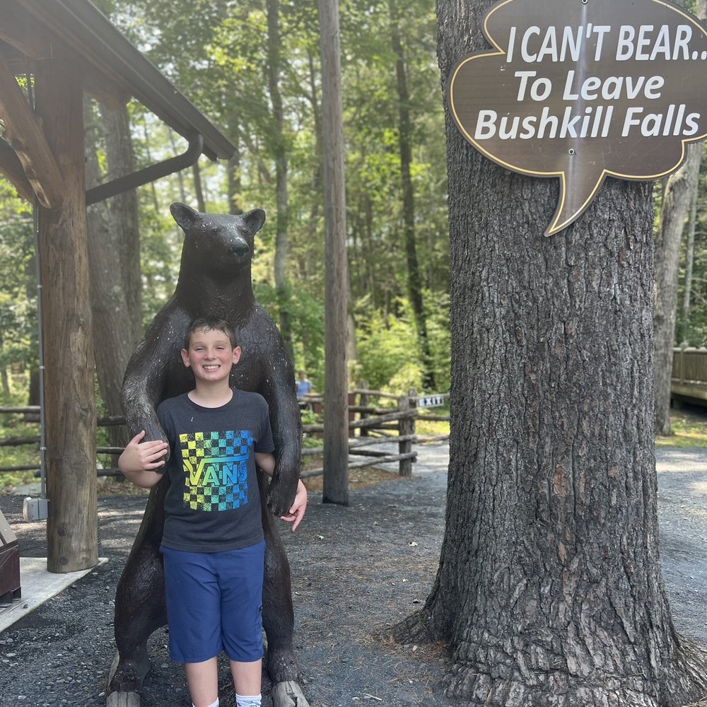 Bushkill Falls - Last time we were here he was much younger - Tours Near Me - Bushkill, Pennsylvania Bushkill Falls - Last time we were here he was much younger - Tours Near Me - Bushkill, Pennsylvania